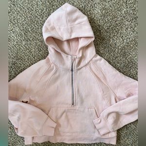 Lululemon Scuba Oversized Half Zip Hoodie (Feather Pink XL/XXL)